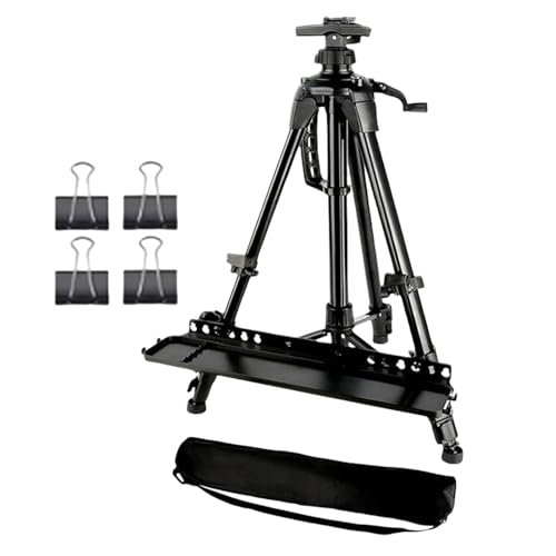 TADAYIM Tripod Adjustable Portable Easels for Display | Art Easel Stand,Canvas Rack Holder Metal Tripod with Paint Tray for Adult Teen Table Top Floor Drawing Outdoor von TADAYIM