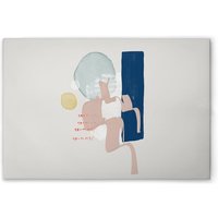 Leinwandbild Abstrakte Kunst M1-No.51201 - Kunstdruck auf Leinwand in Bunt Weiß - Wandbild 45 x 30 cm von TADESSI