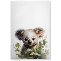 Leinwandbild Baby Koala Kinderzimmer M1-No.51893 - Kunstdruck auf Leinwand in Weiß Grün - Wandbild 30 x 45 cm Leinwandbild Baby Koala Kinderzimmer M1-No.51893 - Kunstdruck auf Leinwand in Weiß Grün - Wandbild 30 x 45 cm von TADESSI