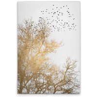Leinwandbild Baumkrone Weiß Gold M1-No.50670 - Kunstdruck auf Leinwand in Creme Gold - Wandbild 30 x 45 cm Leinwandbild Baumkrone Weiß Gold M1-No.50670 - Kunstdruck auf Leinwand in Creme Gold - Wandbild 30 x 45 cm von TADESSI