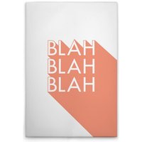 Leinwandbild "Blah Blah Blah" M1-No.51932 - Kunstdruck auf Leinwand in Orange Rosa - Wandbild 30 x 45 cm Leinwandbild "Blah Blah Blah" M1-No.51932 - Kunstdruck auf Leinwand in Orange Rosa - Wandbild 30 x 45 cm von TADESSI