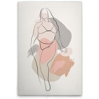 Leinwandbild Bodyline Positivity M1-No.51668 - Kunstdruck auf Leinwand in Weiß Schwarz - Wandbild 30 x 45 cm Leinwandbild Bodyline Positivity M1-No.51668 - Kunstdruck auf Leinwand in Weiß Schwarz - Wandbild 30 x 45 cm von TADESSI