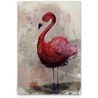 Leinwandbild Flamingo Aquarell M1-No.50789 - Kunstdruck auf Leinwand in Creme Beige - Wandbild 30 x 45 cm Leinwandbild Flamingo Aquarell M1-No.50789 - Kunstdruck auf Leinwand in Creme Beige - Wandbild 30 x 45 cm von TADESSI