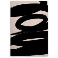 Leinwandbild Minimalistisch Schwarz Beige M1-No.51503 - Kunstdruck auf Leinwand in Creme Schwarz - Wandbild 30 x 45 cm Leinwandbild Minimalistisch Schwarz Beige M1-No.51503 - Kunstdruck auf Leinwand in Creme Schwarz - Wandbild 30 x 45 cm von TADESSI