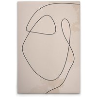 Leinwandbild Minimalistisch Skandinavisch M1-No.51568 - Kunstdruck auf Leinwand in Beige Schwarz - Wandbild 30 x 45 cm Leinwandbild Minimalistisch Skandinavisch M1-No.51568 - Kunstdruck auf Leinwand in Beige Schwarz - Wandbild 30 x 45 cm von TADESSI
