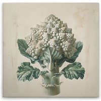 Leinwandbild Romanesco Küchenmotiv M1-No.51858 - Kunstdruck auf Leinwand in Creme Beige - Wandbild 30 x 30 cm Leinwandbild Romanesco Küchenmotiv M1-No.51858 - Kunstdruck auf Leinwand in Creme Beige - Wandbild 30 x 30 cm von TADESSI