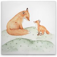 Leinwandbild Waldtiere M1-No.50613 - Kunstdruck auf Leinwand in Braun Grün - Wandbild 30 x 30 cm Leinwandbild Waldtiere M1-No.50613 - Kunstdruck auf Leinwand in Braun Grün - Wandbild 30 x 30 cm von TADESSI