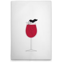 Leinwandbild Weinglas WG Küche M1-No.51543 - Kunstdruck auf Leinwand in Weiß Schwarz - Wandbild 30 x 45 cm Leinwandbild Weinglas WG Küche M1-No.51543 - Kunstdruck auf Leinwand in Weiß Schwarz - Wandbild 30 x 45 cm von TADESSI