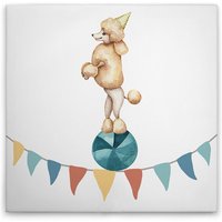 Leinwandbild Zirkus Wimpel Kinderzimmer M1-No.50562 - Kunstdruck auf Leinwand in Bunt Blau - Wandbild 30 x 30 cm Leinwandbild Zirkus Wimpel Kinderzimmer M1-No.50562 - Kunstdruck auf Leinwand in Bunt Blau - Wandbild 30 x 30 cm von TADESSI