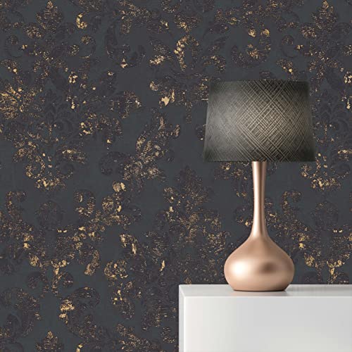 TADESSI Tapete Barock Giulia M1-No.392 Vliestapete Schwarz Gold Barocktapete mit Ornamenten Wohnzimmer Schlafzimmer TADESSI Tapete Barock Giulia M1-No.392 Vliestapete Schwarz Gold Barocktapete mit Ornamenten Wohnzimmer Schlafzimmer von TADESSI