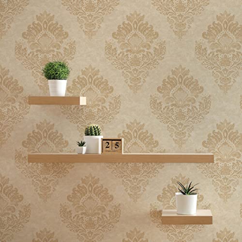 TADESSI Tapete Barock Giulia M1-No.635 Vliestapete Gold Beige Klassiktapete mit Ornamenten Wohnzimmer Schlafzimmer Küche TADESSI Tapete Barock Giulia M1-No.635 Vliestapete Gold Beige Klassiktapete mit Ornamenten Wohnzimmer Schlafzimmer Küche von TADESSI