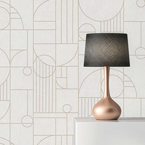 TADESSI Tapete Grafik Mauro M1-No.1836 Vliestapete Weiß Gold Geometrisch Art Deco für Wohnzimmer Schlafzimmer Küche TADESSI Tapete Grafik Mauro M1-No.1836 Vliestapete Weiß Gold Geometrisch Art Deco für Wohnzimmer Schlafzimmer Küche von TADESSI