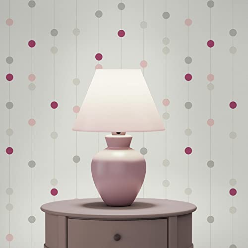 Tapete Punkte Kreise Carmela M1-No.2005 | Vliestapete | Lila | Grau | Geometrisch von TADESSI