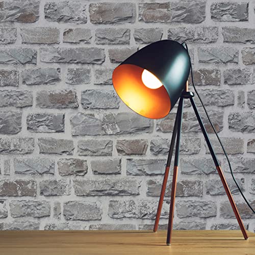 TADESSI Tapete Steinoptik Tilo M1-No.161 Vliestapete Grau Steintapete Steinwand für Wohnzimmer Schlafzimmer Küche von TADESSI