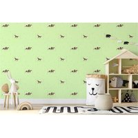 Tadessi - Tapete Kinderzimmer M1-No.127 Vliestapete Grün Braun Tapeten mit Tieren Pferde Jungenzimmer Mädchenzimmer Tadessi - Tapete Kinderzimmer M1-No.127 Vliestapete Grün Braun Tapeten mit Tieren Pferde Jungenzimmer Mädchenzimmer von TADESSI