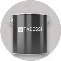 TADESSI Wall Select Wandfarbe Grau - Silbergrau - abwaschbare Innenfarbe matt - Dispersionsfarbe - Geruchsarm und Lösemittelfrei von TADESSI