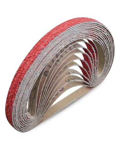 Keramik-Sandbänder, 1,27 x 45,7 cm, Körnung 60, passend für grobes Schleifen, Feinschleifen und Polieren, 10 Stück von TADYAO