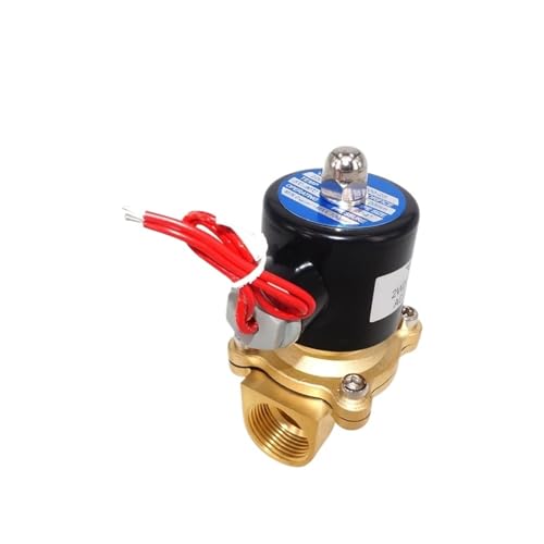 1 STÜCKE 2W Serie Geschlossenes Wasserventil 1 1/2 "2"; AC220V DC24V Elektrisches Magnetventil Wasser Öl Luftventil NC(2w400-40,Schwarz) von TADZKKIWM