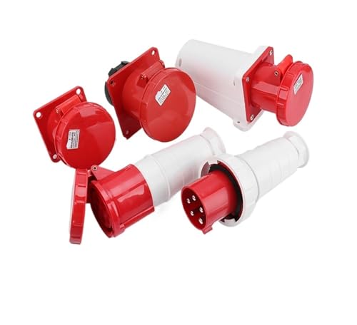 TADZKKIWM 1 PCS IP67 Wasserdicht Aviation Stecker 63A/125A Gerade Stecker 3-adrig 4-adrig 5-adrig Freiliegender und verdeckter industrieller wasserdichter Stecker(3 core 125 Amobile socket243) von TADZKKIWM