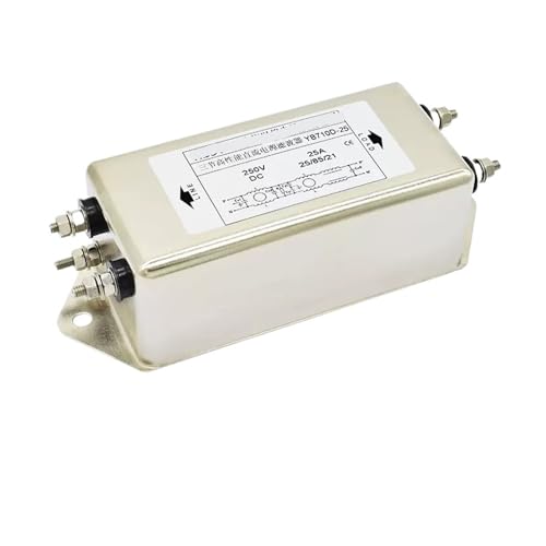 TADZKKIWM 12V 24V 110V 250VDC Dreiteiliger DC-Netzfilter YB710D-3A 6A 10A 20A 30A(YB710D-25A) von TADZKKIWM