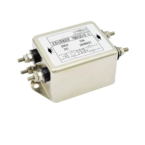 TADZKKIWM 12V 24V 48V 250VDC Doppelabschnitt DC-Leistungsfilter YB610D-3A 6A 10A 20A 30A(YB610D-10A) von TADZKKIWM