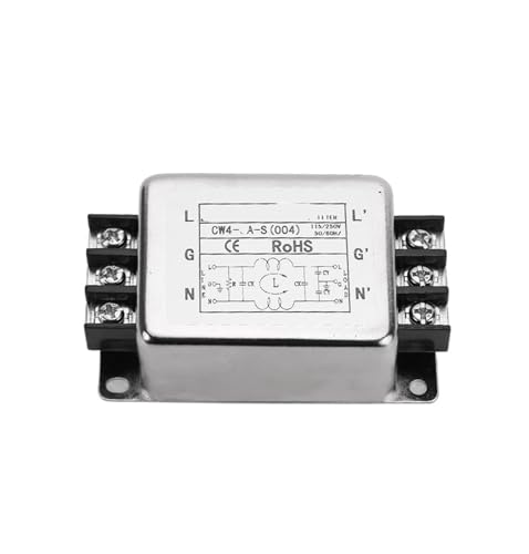 TADZKKIWM CW4-3A-S 004 einstufiger einphasiger Filter 220 V Anti-Interferenz-Filter Stromreiniger(CW4-6A-S 004) von TADZKKIWM