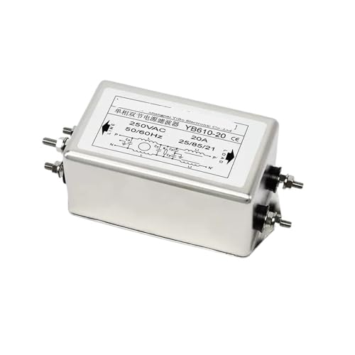 TADZKKIWM Doppelabschnitt Verbesserter einphasiger Doppelabschnitt-Wechselstromfilter 220 V Anti-Interferenz YB610-1A 3A 6A 10A 20A 30A(YB610-20A) von TADZKKIWM