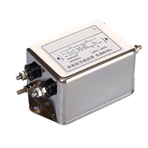 TADZKKIWM Doppelabschnitt verbesserter Wechselstrom einphasig 220 V Doppelabschnitt Leistungsfilter Servofrequenzumwandlung SJD610-3A 6A 10A 20A 30A(SJD610-1A) von TADZKKIWM