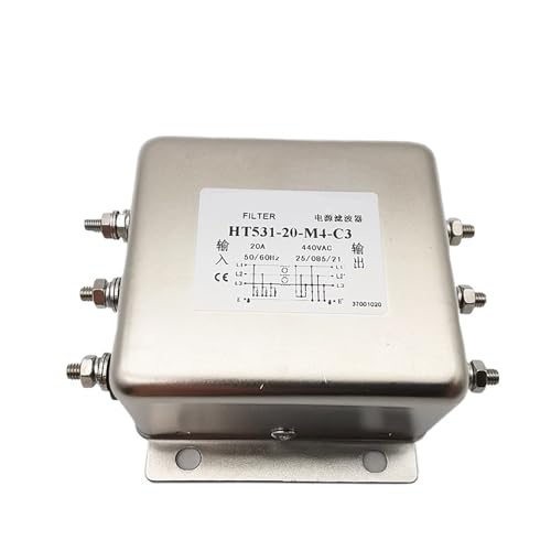 TADZKKIWM Dreiphasiger 380-V-Netzfilter HT531-100-M8-F3 M4 L810A 20A 30A 50A 100A(HT531-20-M4-C3 20A) von TADZKKIWM