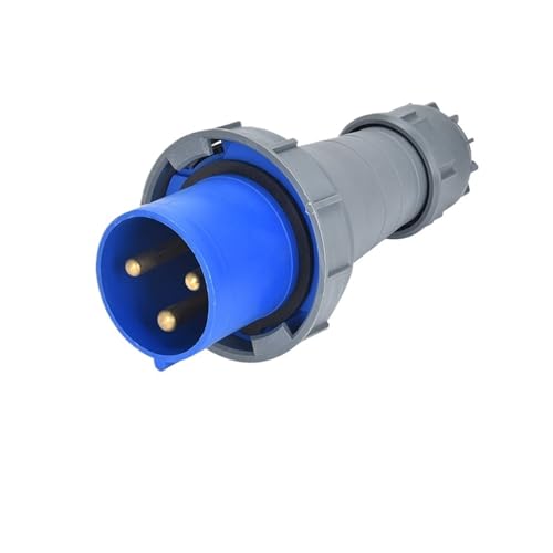 TADZKKIWM Dreiphasiger industrieller wasserdichter Steckverbinder 63A/125A 3-adrig 4P5-Loch Explosionsgeschützte, freiliegende und verdeckte Steckdose for die Luftfahrt(3p125a Ip67 Plug Gp0432) von TADZKKIWM