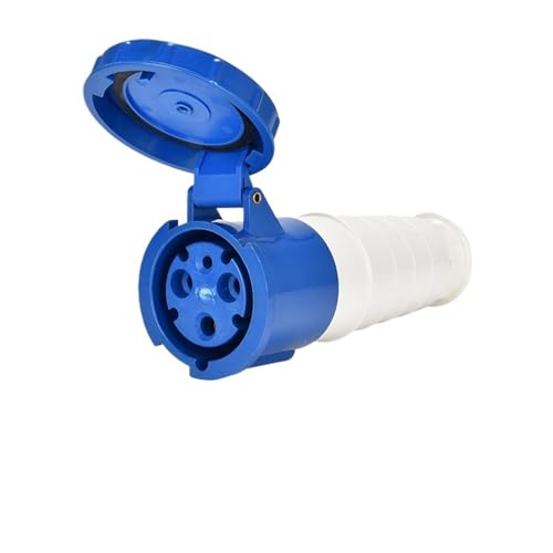 TADZKKIWM Dreiphasiger industrieller wasserdichter Steckverbinder 63A/125A 3-adrig 4P5-Loch Explosionsgeschützte, freiliegende und verdeckte Steckdose for die Luftfahrt(3p63a Ip67 Connector Gp233) von TADZKKIWM