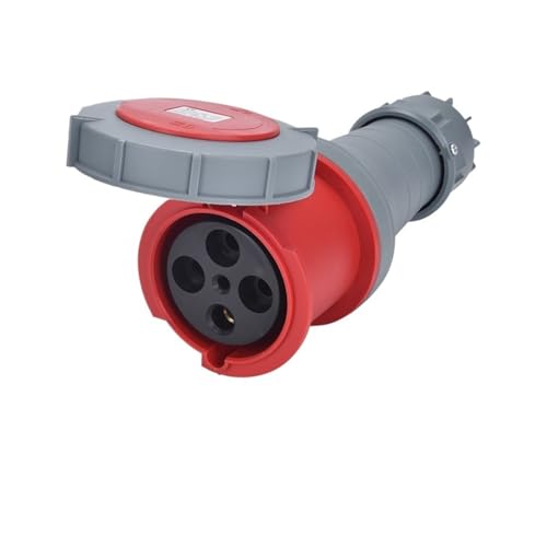 TADZKKIWM Dreiphasiger industrieller wasserdichter Steckverbinder 63A/125A 3-adrig 4P5-Loch Explosionsgeschützte, freiliegende und verdeckte Steckdose for die Luftfahrt(4p125a Ip67 Connector Gp2442) von TADZKKIWM