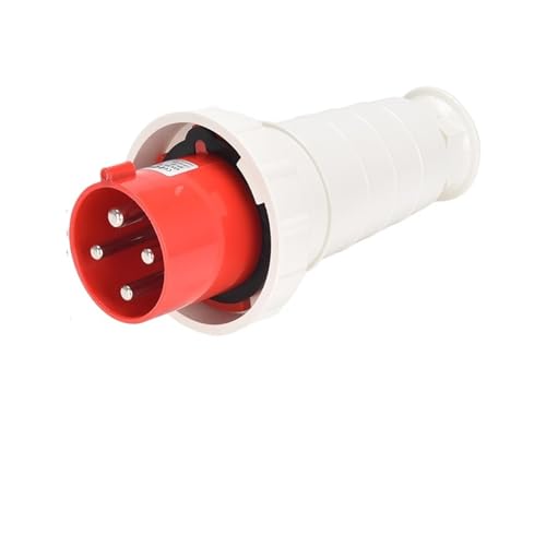 TADZKKIWM Dreiphasiger industrieller wasserdichter Steckverbinder 63A/125A 3-adrig 4P5-Loch Explosionsgeschützte, freiliegende und verdeckte Steckdose for die Luftfahrt(4p63a Ip67 Plug Gp034) von TADZKKIWM