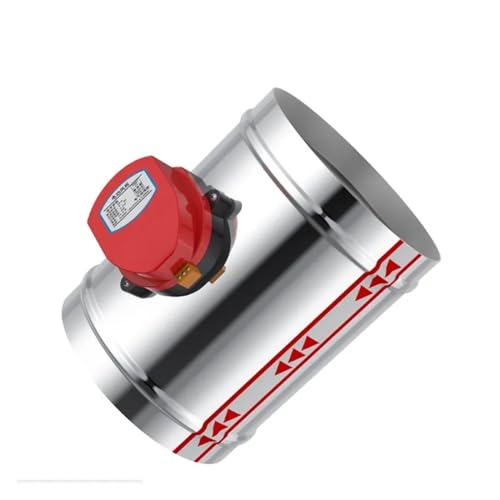 TADZKKIWM Edelstahl-Dämpferventil 4-Zoll-Entlüftungsrohr-Rückschlagventil 100 mm 220 V 24 V 12 V(Dc12v) von TADZKKIWM