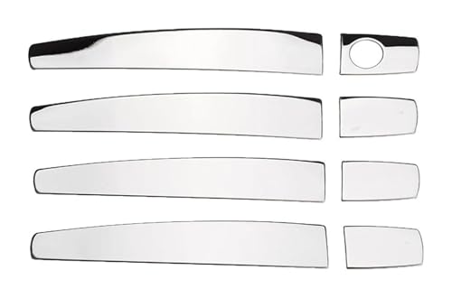 Außentürgriff Auto Für Aveo 2012–2015 Einloch-Türgriffabdeckung Kratzfestes Schutzzubehör Außenschutz Cup- Und Trim-Modifikationen(Silver Titanium) von TAFASVCVMK