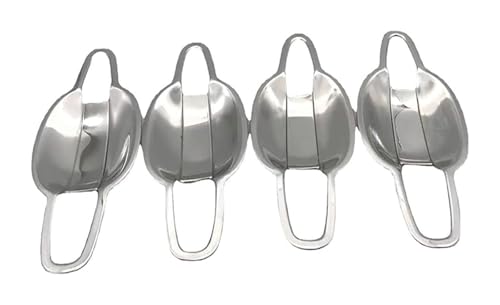 Außentürgriff Auto Für Previa XR50 2007-2019 Einloch-Türgriffschutz Anti-Scratch-Film Schüsselzubehör Kompatibel Mit(Door Bowl Silver Titanium) von TAFASVCVMK
