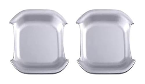 Außentürgriff Auto Für Wrangler Für Rubicon 2018-2021 Ausgehöhlte Türgriffschalenverkleidung Anti-Kratz-Modifikationszubehörschutz Kompatibel Mit(2-door Bowl a - Silver) von TAFASVCVMK