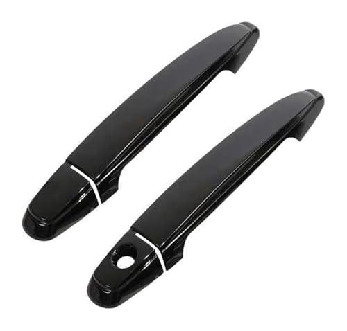 TAFASVCVMK Außentürgriff Auto Für Alphard H10 H20 2002-2015 Standardversion Einloch-Türgriffschale Kratzfestes Zubehör Autoschutzverkleidungsschutz(Double Hole Matte Black) von TAFASVCVMK