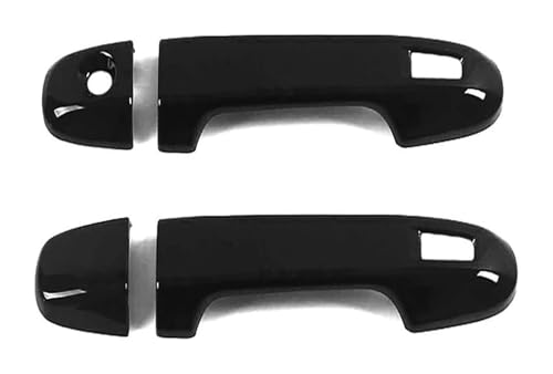 TAFASVCVMK Außentürgriff Auto Für Aqua P10 2012–2021 Einzelloch Doppel-Smart-Chrom-Verkleidung Türgriffabdeckung Dekorativer Kratzschutz(2 Doors Bright Black) von TAFASVCVMK