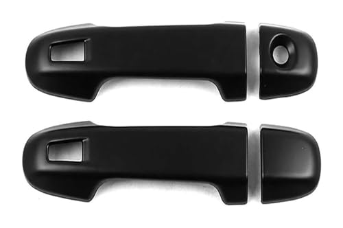 TAFASVCVMK Außentürgriff Auto Für Aqua P10 2012–2021 Einzelloch Doppel-Smart-Chrom-Verkleidung Türgriffabdeckung Dekorativer Kratzschutz(2 Doors Matte Black) von TAFASVCVMK