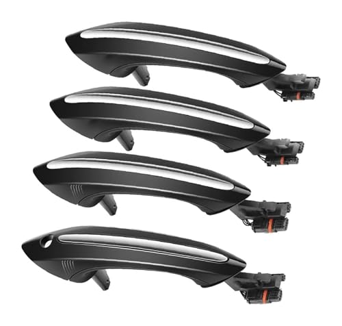 TAFASVCVMK Außentürgriff Auto Für B&MW Für 5 6 7 Serie F07 F10 F11 F06 F12 F13 F01 F02 51217231931 51217231934 Türgriff Außen Abdeckung 4X Schwarz Außerhalb Set(Schwarz) von TAFASVCVMK