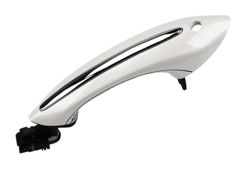 TAFASVCVMK Außentürgriff Auto Für B&MW Für 5 6 7 Serie F10 F07 F02 525 528 530 535 730 Schwarz Braun Weiß Außentürgriff Außen 51217231931 Autogriffe(White Front Left) von TAFASVCVMK