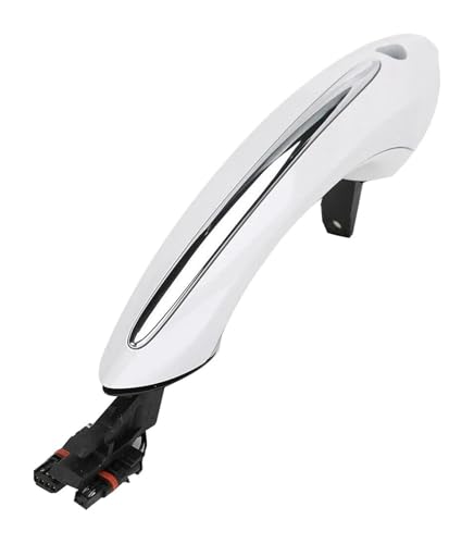 TAFASVCVMK Außentürgriff Auto Für B&MW Für 5 7er F07 F10 F11 F01 F02 520 525 530 535 51217231931 Auto-Außentürgriffe Vorne Hinten Komfortzugang Keyless Go-Griff(Weiß,Rear Right) von TAFASVCVMK