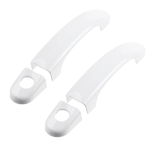 TAFASVCVMK Außentürgriff Auto Für Caravelle Für Transporter T5 T6 2003-2019 Doppelloch-Türgriff-Becherschutz Anti-Scratch-kompatibel Mit(2 Doors-white) von TAFASVCVMK