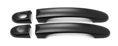 TAFASVCVMK Außentürgriff Auto Für Caravelle Für Transporter T5 T6 2003-2019 Einloch-Türgriff-Becherschutz Anti-Scratch-Kompatibel Mit(2 Doors Matte Black) von TAFASVCVMK