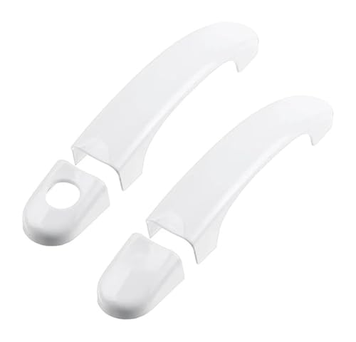 TAFASVCVMK Außentürgriff Auto Für Caravelle Für Transporter T5 T6 2003-2019 Einloch-Türgriff-Becherschutz Anti-Scratch-Kompatibel Mit(2 Doors-white) von TAFASVCVMK