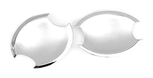 TAFASVCVMK Außentürgriff Auto Für Dualis J10 2007-2014 Einloch-Türgriffabdeckung Dekoratives Anti-Kratz-Schutzzubehör(2 Small Door Bowls Electroplated) von TAFASVCVMK