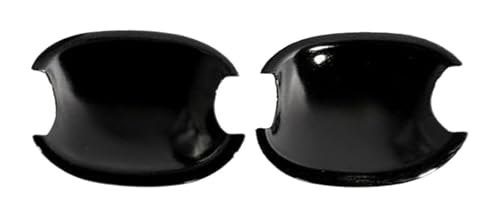 TAFASVCVMK Außentürgriff Auto Für Everest Für U268 UR 2007-2014 Einloch-Türgriffabdeckung Anti-Kratz-Schutzzubehör(2 Small Door Bowls Bright Black) von TAFASVCVMK