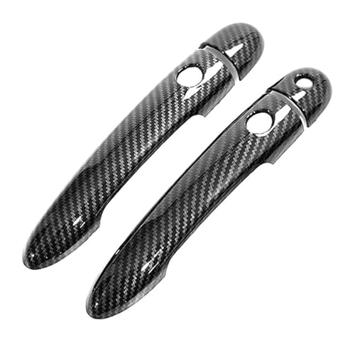 TAFASVCVMK Außentürgriff Auto Für Laguna X74 2002-2007 Einloch-Autotürgriffbecher Kratzfeste Modifikation Zubehörschutz Anti Kompatibel Mit(2 Doors Dual Smart Carbon Fiber) von TAFASVCVMK