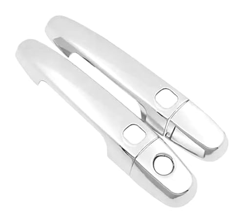 TAFASVCVMK Außentürgriff Auto Für Perodua Für Myvi M800 2020-2022 Einloch-Dual-Smart-Türgriffabdeckung Dekorativer Anti-Scratch-Zubehörschutz(2 Doors Electroplated) von TAFASVCVMK